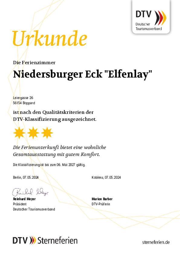 Niedersburger Eck, Wandern, Radfahren, Geniessen, Erholen Apartment Boppard Exterior photo